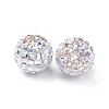 Polymer Clay Rhinestone Beads RB-L029-04A-4