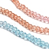 Transparent Painted Glass Beads Strands X1-DGLA-A034-T2mm-A19-4