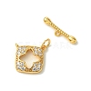 SHEGRACE Bras Micro Pave Clear Cubic Zirconia Toggle Clasps XGRQ5F234-817G-2