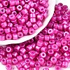 Baking Paint Pearlized Glass Seed Beads SEED-T008-03N-1