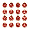 Golden Plated Alloy Enamel Charms LS-ENAM-S118-03Y-2