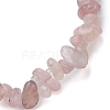 Natural Rose Quartz Beads Kids Bracelets BJEW-JB10611-08-4