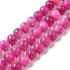 Natural Dyed White Jade Beads Strands G-M402-C04-01-1
