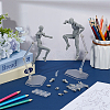 2Pcs 2 Styles PVC Human Drawing Model Figure Figurine Set DJEW-OC0003-92-4