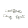 1Pc Alloy Crystal Rhinestone Magnetic Clasps ALRI-YW0001-11S-1