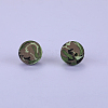 Printed Round Silicone Focal Beads SI-JX0056A-11-1