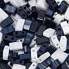 300Pcs 2 Colors 2-Hole Opaque Glass Seed Beads SEED-AR0001-31-6