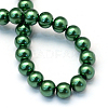Baking Paint Pearlized Glass Pearl Round Bead Strands X-HY-Q330-8mm-71-4