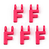 Rack Plating Spray Painted Alloy 2-Loop Link Pendants PALLOY-N176-01F-1