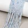 Natural Aquamarine Beads Strands G-Z163-C01-3mm-1