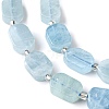 Natural Aquamarine Beads Strands G-C098-A10-01-4