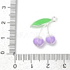Alloy Enamel Pendants PALLOY-R151-43P-05-3