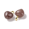 Natural Strawberry Quartz Pendants G-I311-A23-G-2