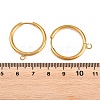 316 Stainless Steel Huggie Hoop Earring Findings EJEW-B158-01G-G-3