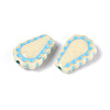 Painted Opaque Acrylic Beads OACR-T029-02O-2