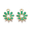 Light Gold Plated Alloy Pendants ENAM-T009-39E-2