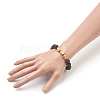Natural Lava Beads Stretch Bracelets BJEW-JB03880-02-4