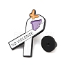 No Violence Awareness Ribbon Enamel Pins LS-JEWB-C048-03C-EB-3