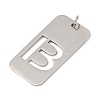 304 Stainless Steel Pendants LS-STAS-M115-01P-B-2
