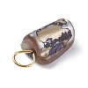 Natural Dyed Shell Charms PALLOY-JF01339-04-5