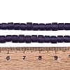 Transparent Frosted Glass Beads Strands GLAA-N072-01A-A15-4