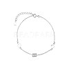 925 Sterling Silver Anklets AJEW-BB60887-A-1