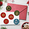 CRASPIRE Christmas Theme 6Pcs  Brass Wax Seal Stamp Head AJEW-CP0001-87A-4