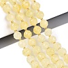 Ombre Effect Dyed Transparent Crackle Glass Beads Strands GLAA-Q111-10MM-07-1