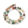 Natural Striped Agate/Banded Agate Beads Strands G-G582-6mm-49-2