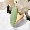 Resin Horse Eye Finger Rings RJEW-R006-01G-04-2