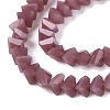 Opaque Glass Beads Strands GLAA-N019-3mm-13-4
