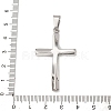 304 Stainless Steel Pendants X-STAS-P421-08P-3