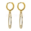 Brass Huggie Hoop Earrings EJEW-JE04244-1