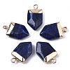 Natural Lapis Lazuli Pointed Pendants X-G-N326-34E-1