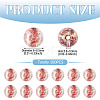 100Pcs Crackle Transparent Glass Beads GLAA-TADJ0001-12H-3
