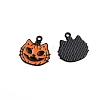 Halloween Theme Alloy Enamel Pendants HAWE-PW0001-081C-1