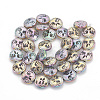 Electroplate Non-magnetic Synthetic Hematite Beads Strands G-N0322-09C-2