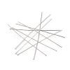 304 Stainless Steel Flat Head Pins X-STAS-Z089-03P-15-2