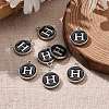 Platinum Plated Alloy Charms X-ENAM-S118-02H-P-5