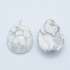 Natural Howlite Cabochons G-E491-B-04-2