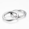 Tarnish Resistant 304 Stainless Steel Split Key Rings STAS-P177-2.0x35mm-P-2