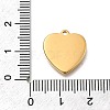 304 Stainless Steel Rhinestone Pendants STAS-R159-55G-4