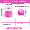 6 Rolls 6 Colors PVC Plastic Rattan Wicker Strips DIY-CY0001-96-2
