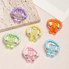 6Pcs Glass Seed Beaded Stretch Rings FS-WG68E71-01-1