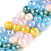 Electroplate Glass Bead Strands GLAA-Z006-01F-1