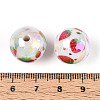 Printed Opaque Acrylic Beads MACR-T048-04D-3