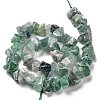 Rough Raw Natural Green Fluorite Beads Strands G-J390-B02-3