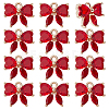 12Pcs Brass Glass Charms KK-PH0013-43A-1
