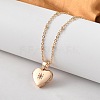 Clear Cubic Zirconia Locket Necklaces LS-NJEW-A036-01A-4