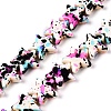 Spray Painted Synthetic Turquoise Beads Strands UNKW-T001-11F-4